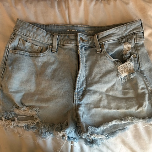 Old Navy high rise OG straight Denim Shorts - Picture 1 of 3